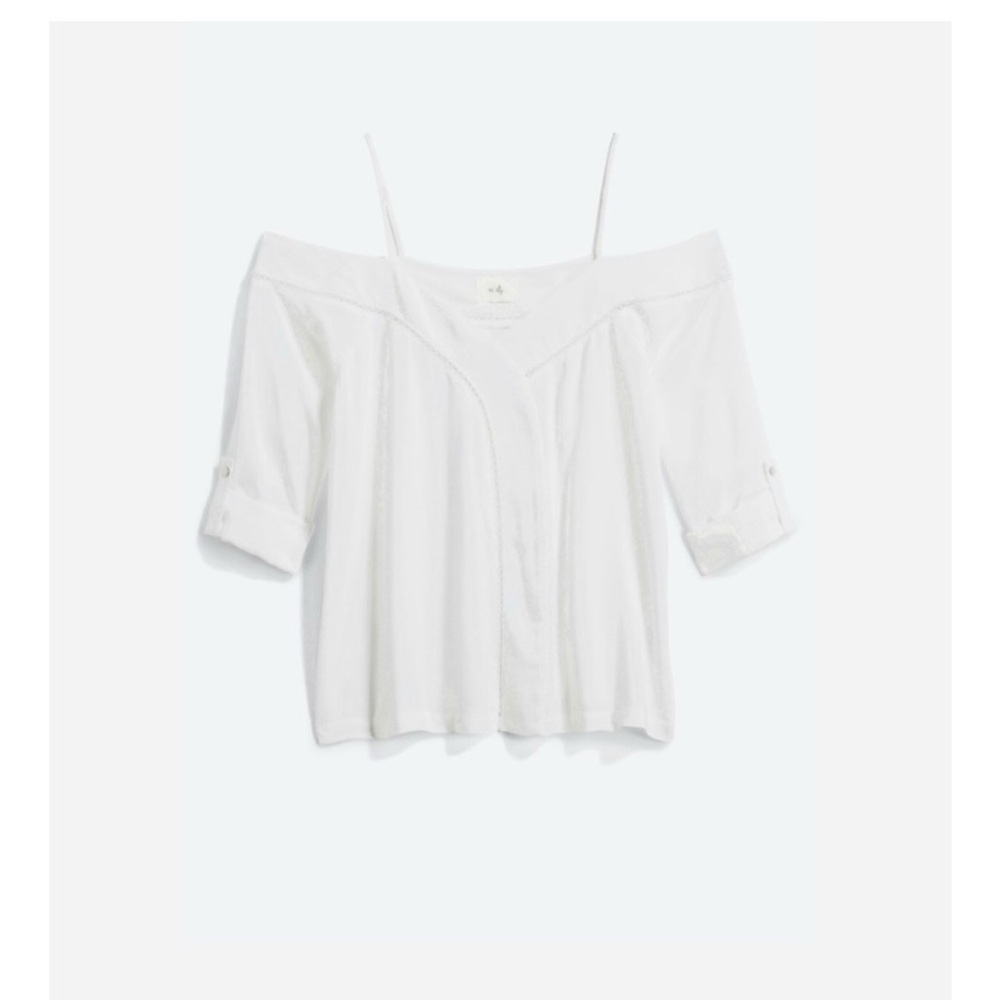 En Elly Vira Off the Shoulder White Top